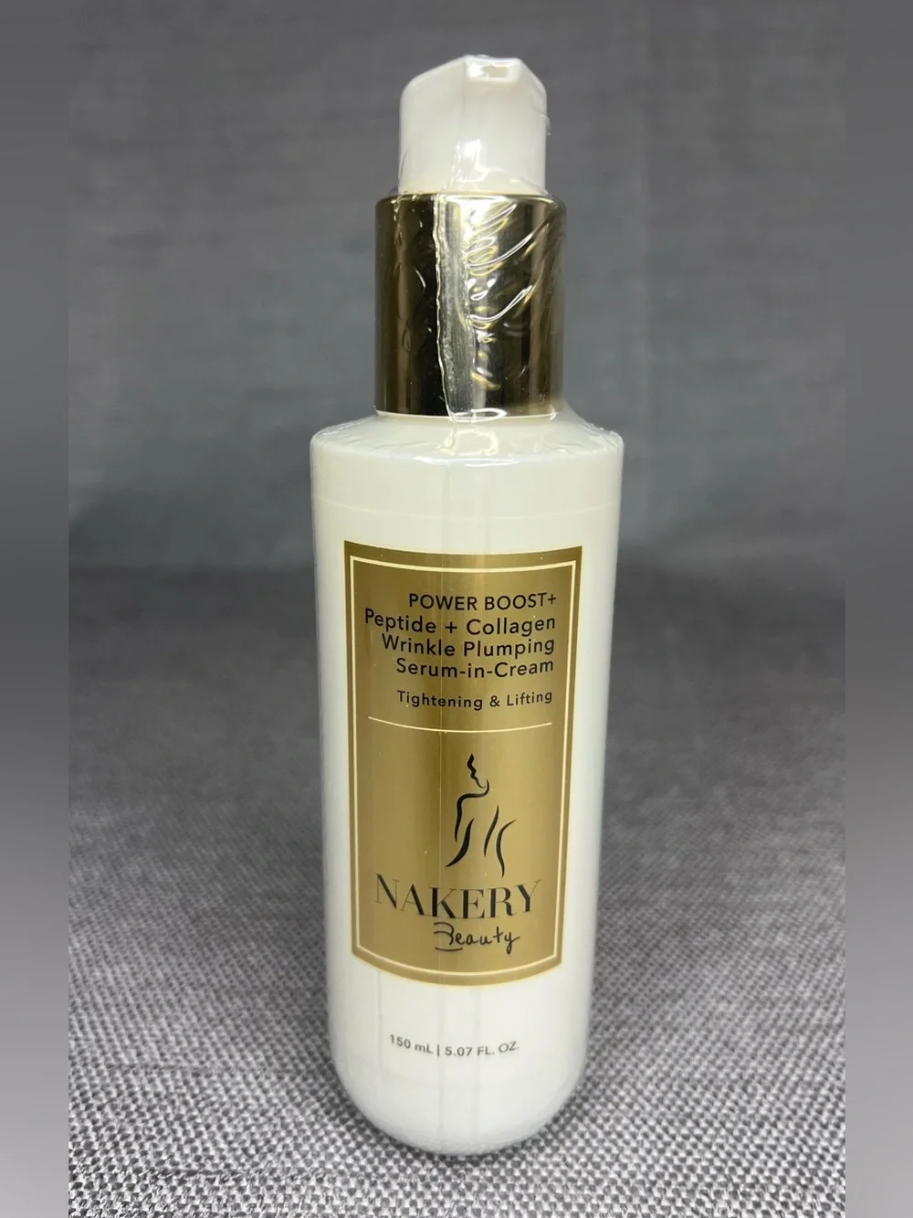 Nakery POWER BOOST+ Peptide+Collagen Wrinkle Plumping Serum-In-Cream-NEW SEALED